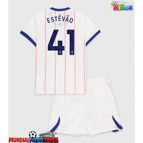 Camiseta Chelsea Estevao Willian #41 Tercera Equipación Replica 2026-27 para niños mangas cortas (+ Pantalones cortos)